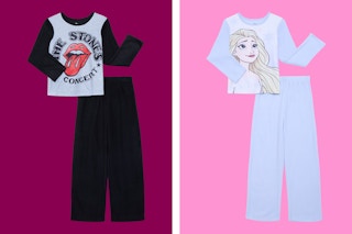 rolling stones and disney frozen kids and toddler pajamas
