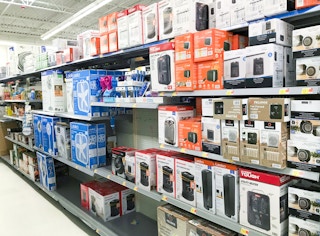 Space heaters at Walmart