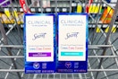 2 secret clinical strength deodorants in a cart