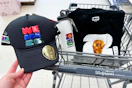 world cup merch and a walgreens shopping cart