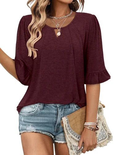 Women's 3/4 Sleeve Empire Waist Top