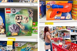 Target Toy Clearance Is Here: Up to 50% Off Lego, Nerf, Hot Wheels, and More card image