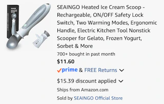 Amazon Heated Ice Cream Scoop 2026