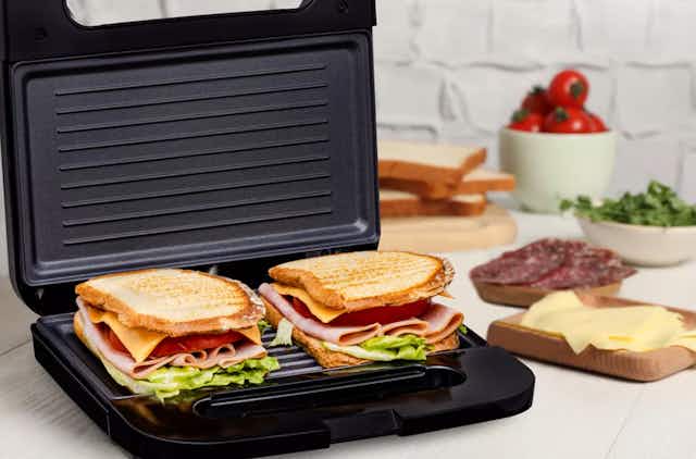 Grab This Ovente Panini Press for $18.89 at Macy's card image