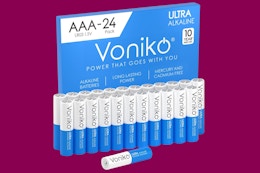 Voniko 24-Count AAA Batteries, as Low as $6.11 on Amazon card image