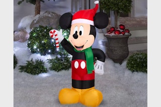 a mickey mouse christmas inflatable 
