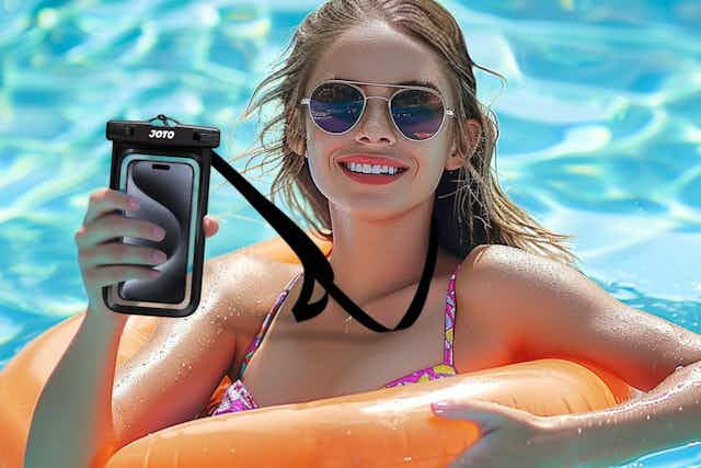 Universal Waterproof Phone Pouch, Only $4.54 on Amazon  card image