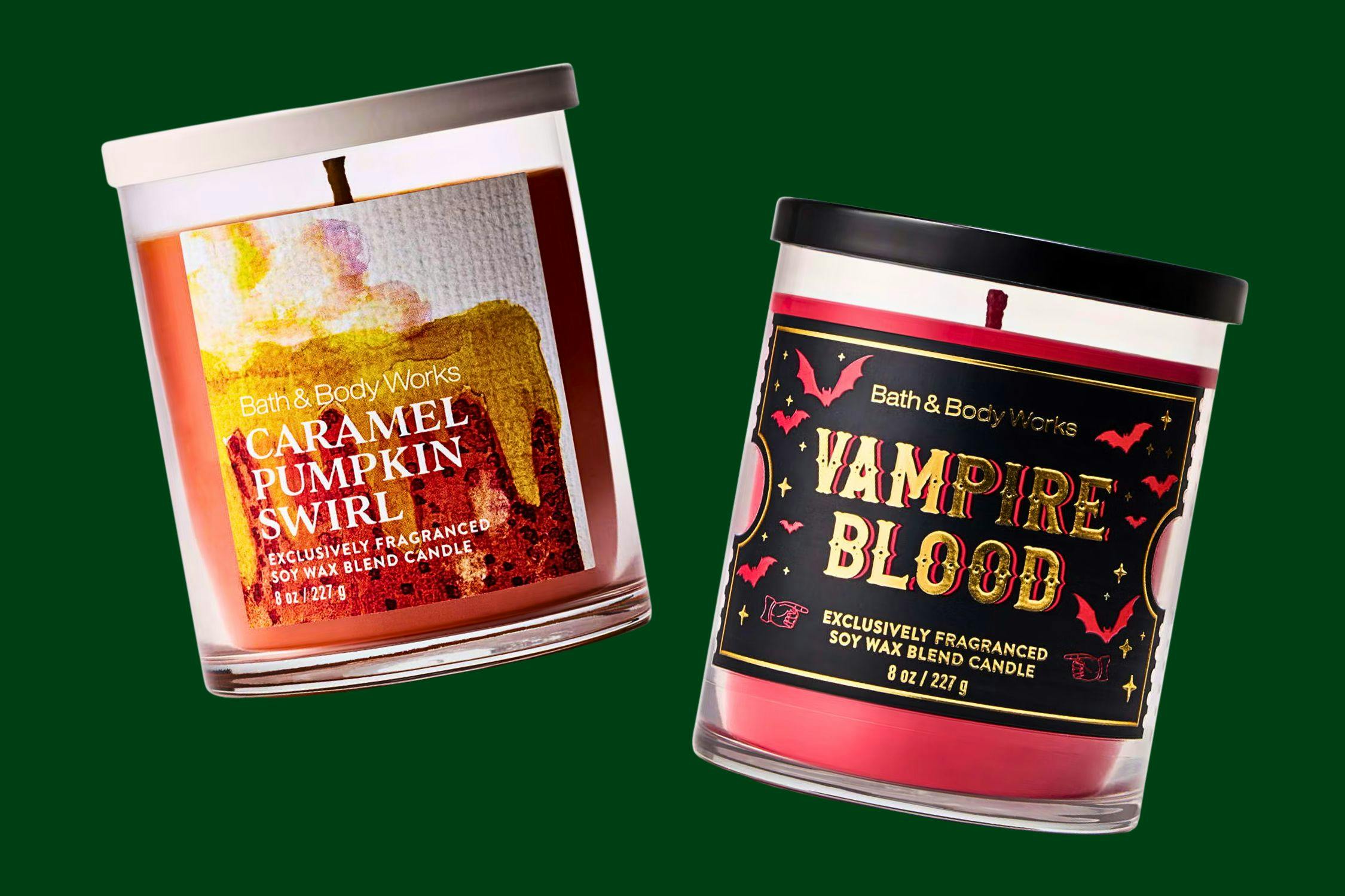 2 Bath & Body Works Single wick Candles