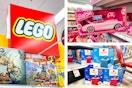 Lego signage, Barbie RC Corvette, Tonies Disney boxes