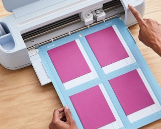 card mat in a Cricut machine