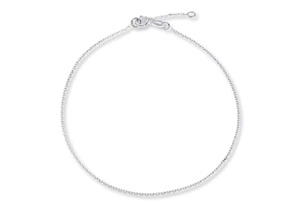 Kay Jewelers Sterling Silver Chain Anklet