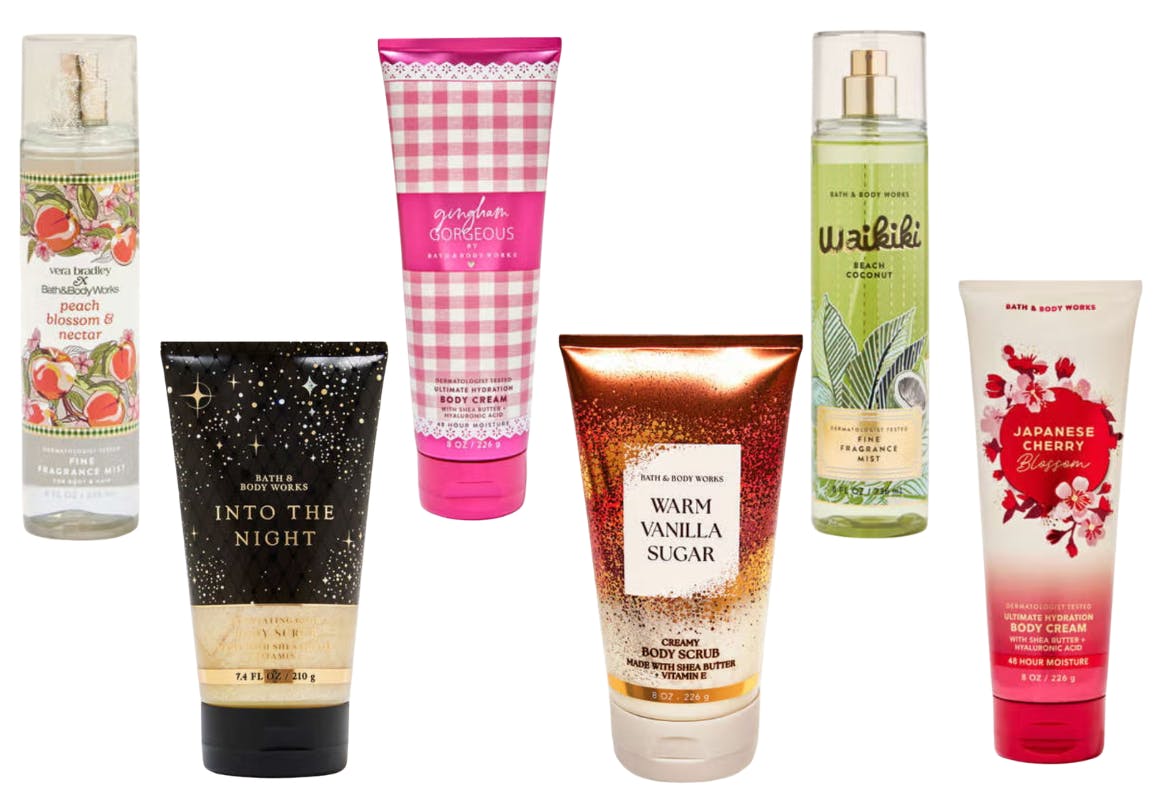 6 Bath & Body Works Products