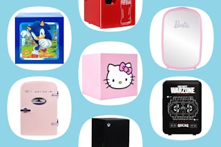 walmart mini fridge collage