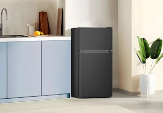 walmart two door mini fridge