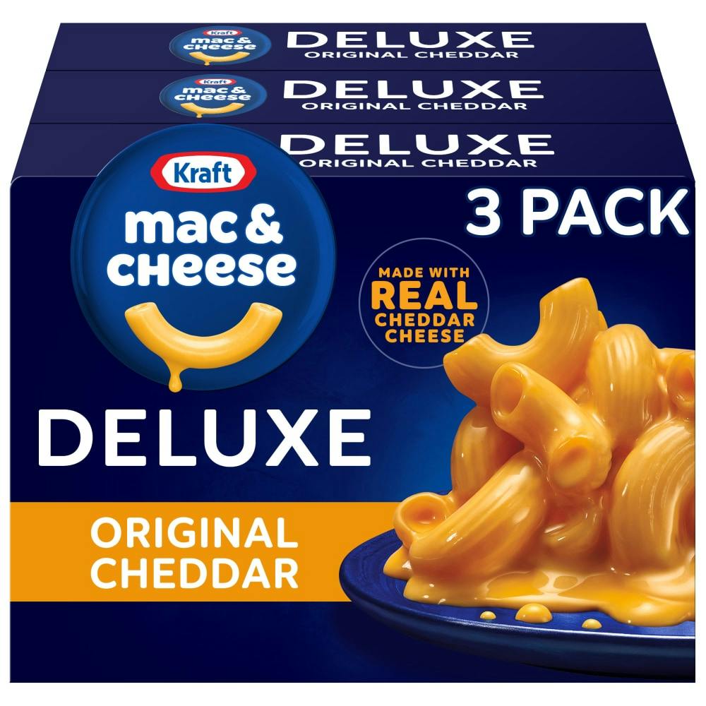 Kraft Deluxe Mac & Cheese Boxes 3-Pack