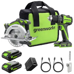 Greenworks Drill & Saw Combo Kit