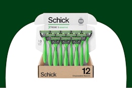 Schick Xtreme 3 Razor 12-Pack, as Low as $8.23 on Amazon (Reg. $16.99) card image