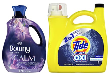 1 Tide Simply + 1 Downy Products