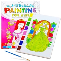 Kids' Watercolor Coloring Book