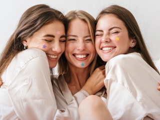 star acne patches on three women