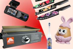 dash cam, Astercook knife set, Ozark Trail griddle, Paw Patrol toothbrush, Easter potato head