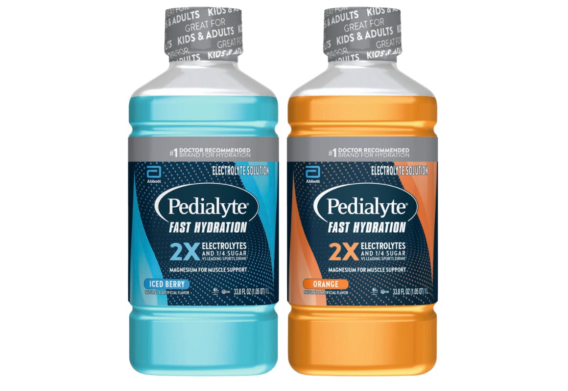 2 Pedialyte Fast Hydration Liters