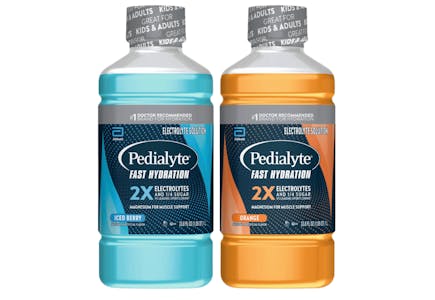 2 Pedialyte Fast Hydration Liters