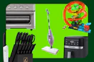 air fryer, shark steam mop, powerxl air fryer, Hot Wheels, knife set
