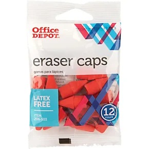 Office Depot Eraser Caps