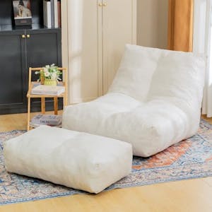 Bean Bag Chair with Ottoman