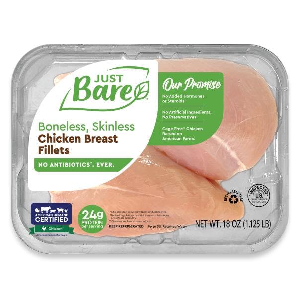2 Just Bare Chicken Breast Packs