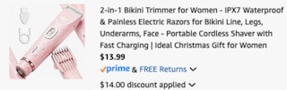 2-in-1 Bikini Trimmer