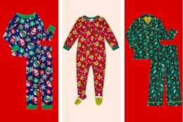walmart holiday pajamas collage