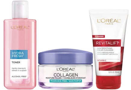 3 L'Oreal Paris Skincare Products