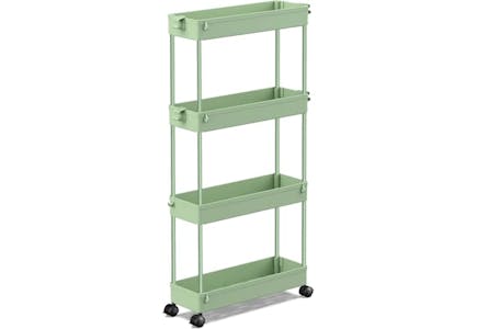 4-Tier Slim Rolling Storage Cart