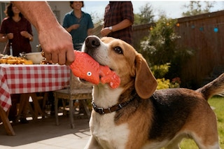 Beef-Flavored Durable Dog Ball for Aggressive Chewers
