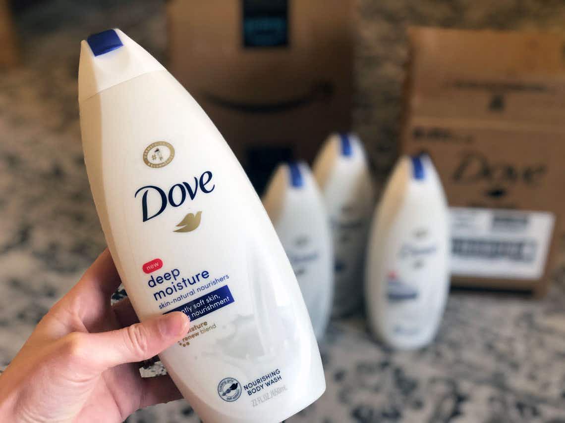 Dove Deep Moisture Body Wash 4-Pack, Now $13.79 on Amazon
