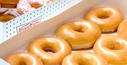 boxes of krispy kreme original glazed doughnuts