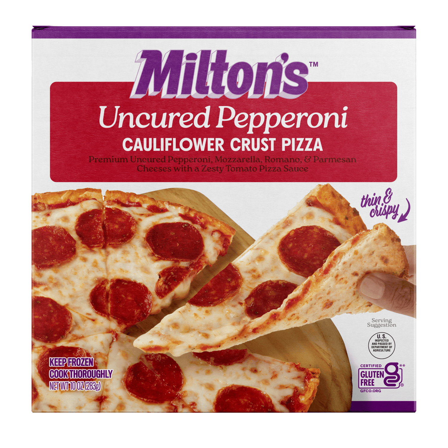 Milton's Cauliflower Crust Pizza