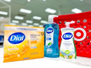 Dial bar soap package, hand soap, and foaming soap