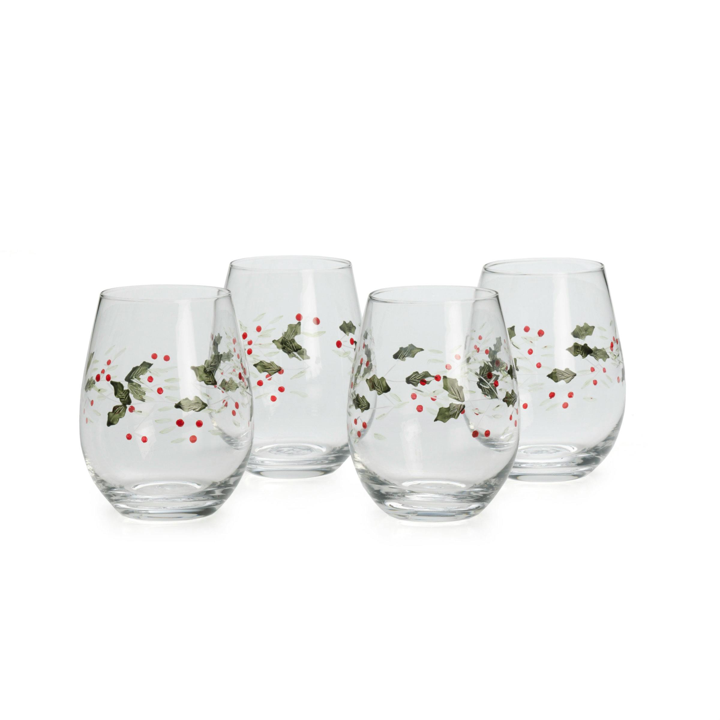 Pfaltzgraff Winterberry Wine Glasses