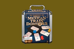 Mexican Train Dominoes Set, Just $17.49 on Amazon card image