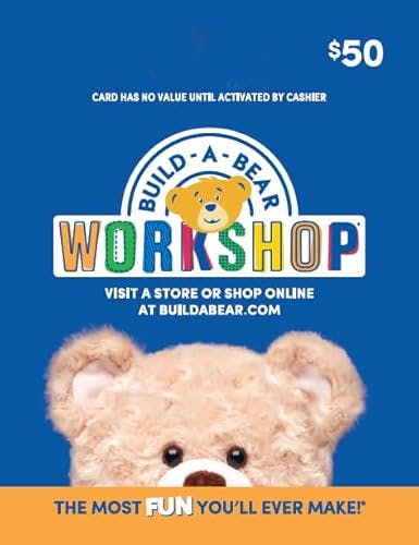 Build A Bear $50 Gift Card