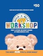 Build A Bear $50 Gift Card