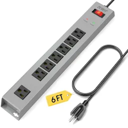 7-Outlet Metal Power Strip