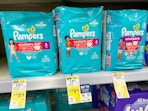 pampers cruisers on a shelf