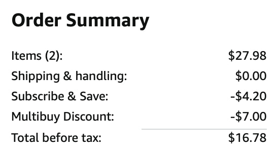 SheaMoisture Shea Sugar Body Scrub Amazon receipt