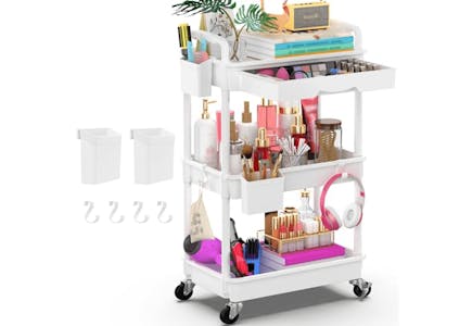 3-Tier Rolling Utility Cart