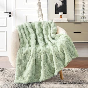 Cozy Bliss Faux Fur Textured Throw