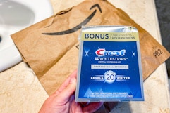 Prime Day Price on Crest 3D Whitestrips — Pay $28.49 on Amazon card image